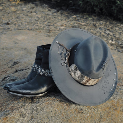 Western Fedora "Desperado" in Ash