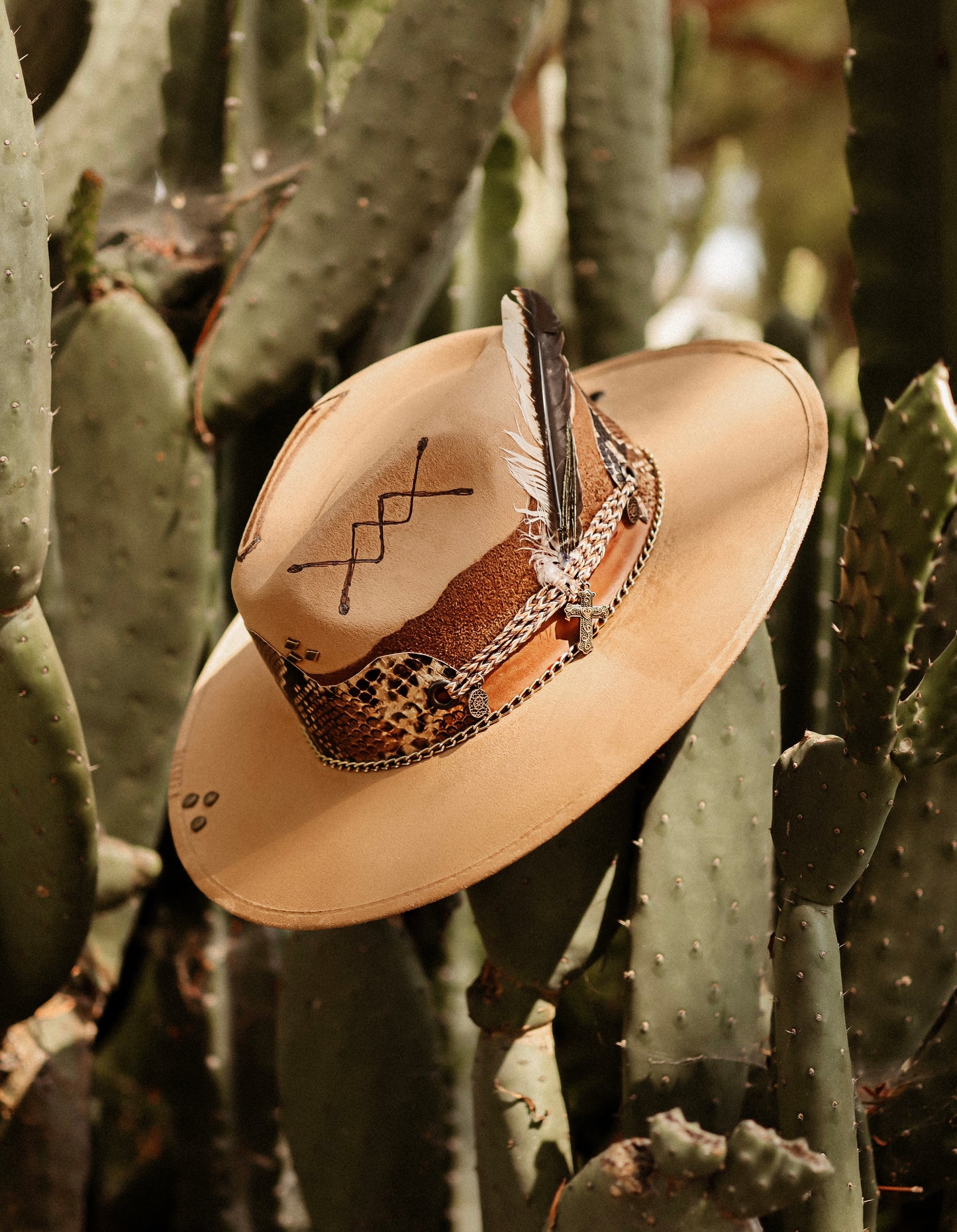 Western Fedora "Sidewinder" in Camel