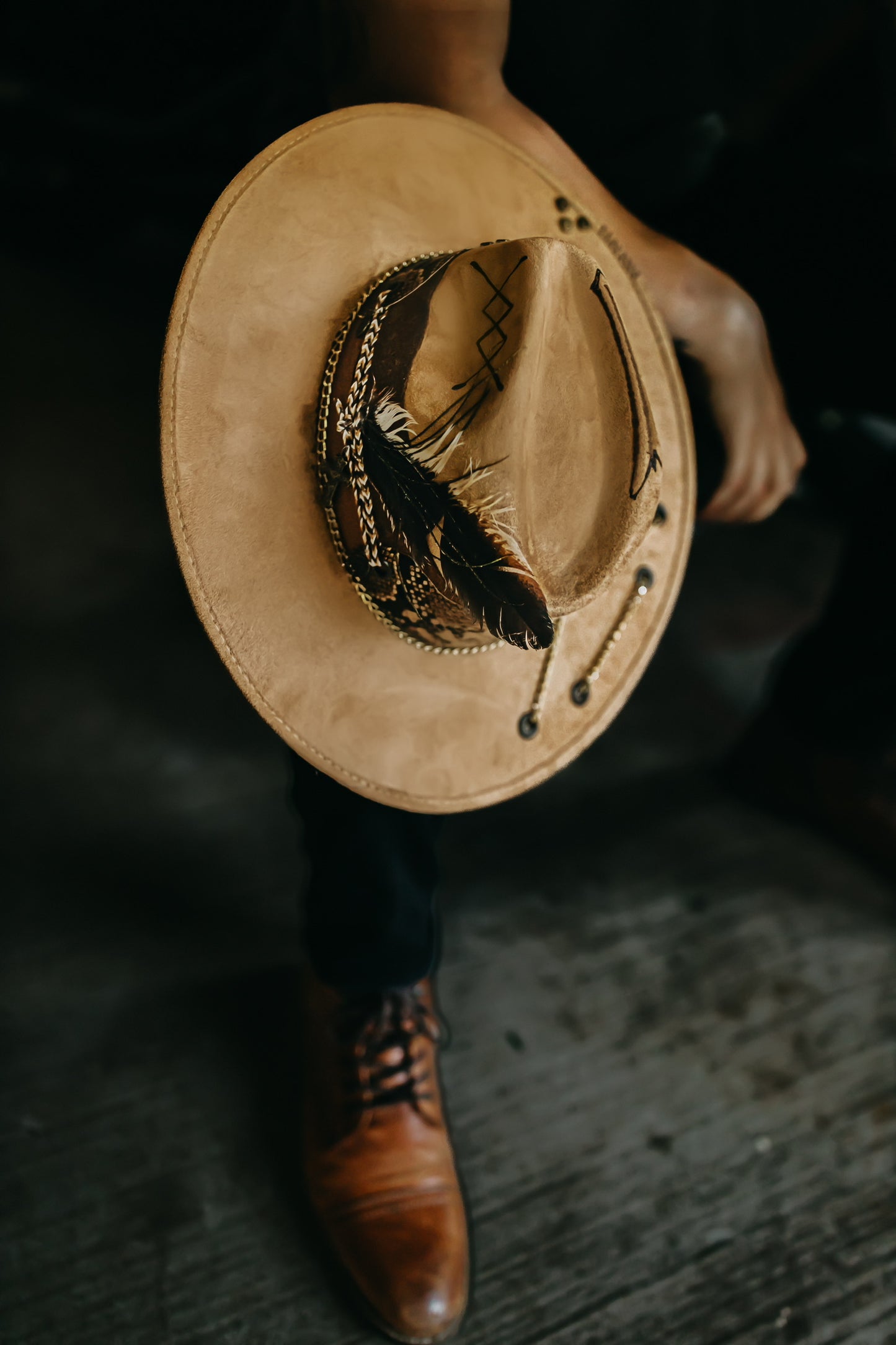 Western Fedora "Sidewinder" in Camel