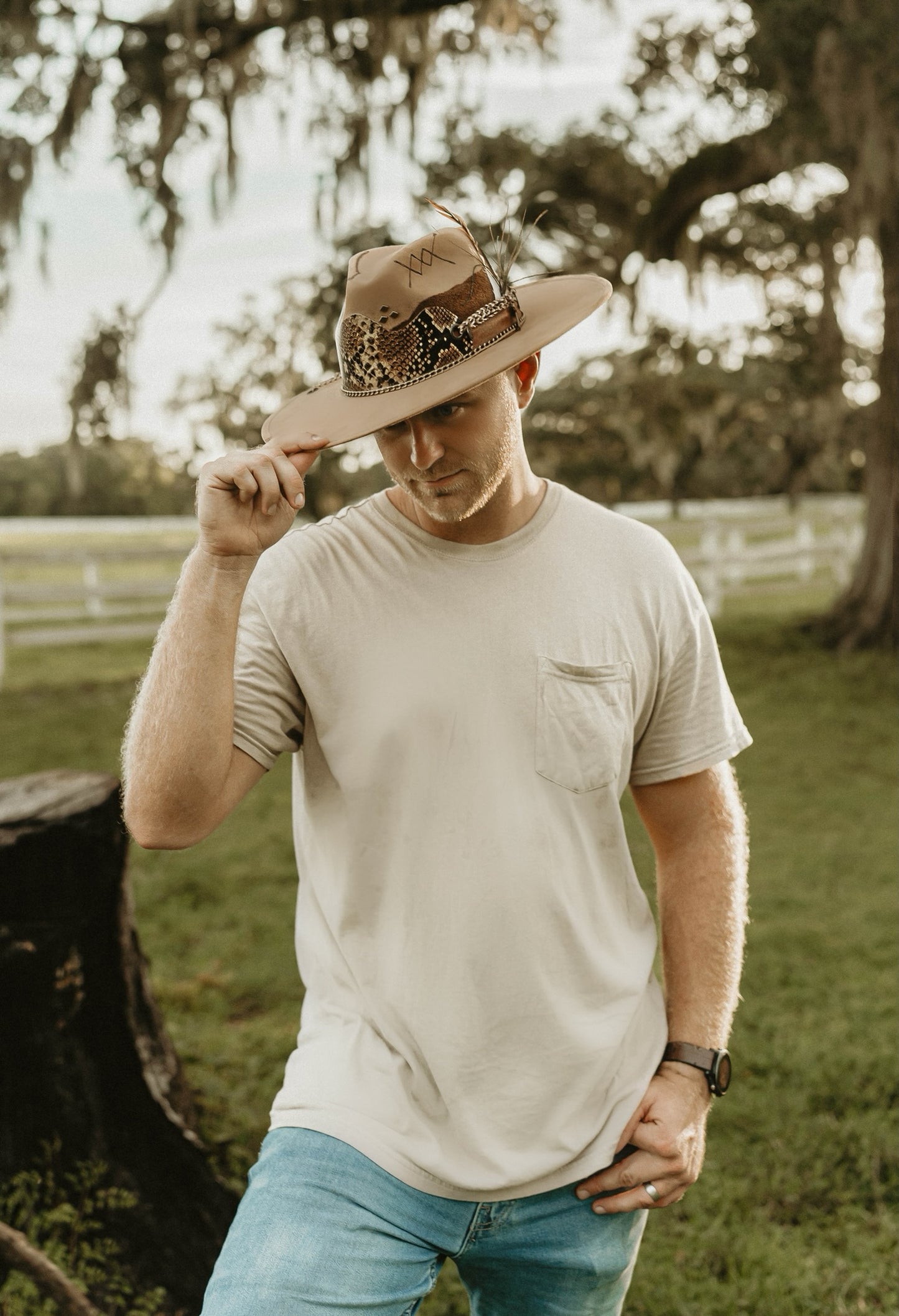 Western Fedora "Sidewinder" in Camel