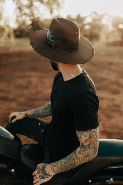 Western Fedora "Copperhead" in Tobacco