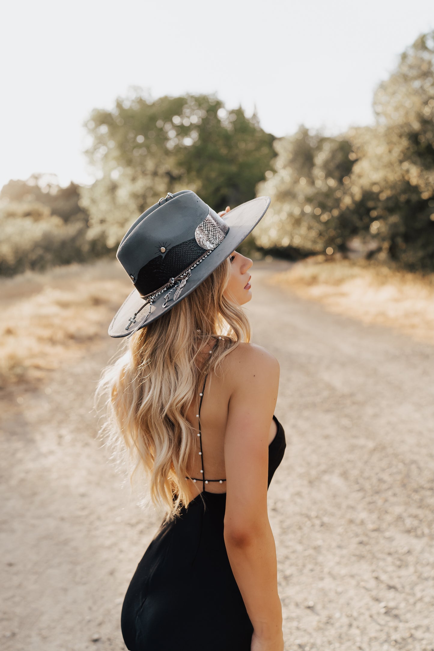 Western Fedora "Desperado" in Ash