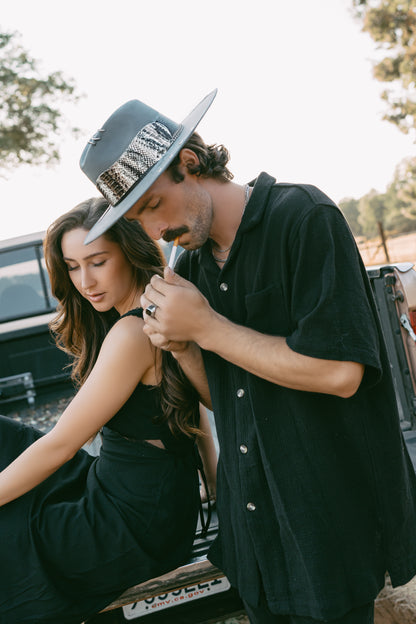 Western Fedora "Desperado" in Ash