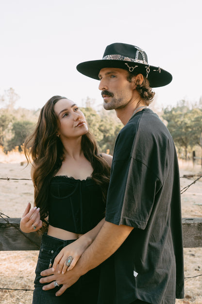 Western Fedora "Death Valley" in Onyx